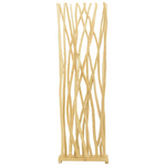 Διακοσμητικό Δαπέδου Jati Pakoworld Teak Ξύλο σε Φυσική Απόχρωση 60x20x190εκ