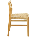 Καρέκλα Tuga Pakoworld Σκελετός Teak Ξύλο-pe Σχοινί σε Φυσική Απόχρωση 50x58x86εκ