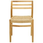 Καρέκλα Tuga Pakoworld Σκελετός Teak Ξύλο-pe Σχοινί σε Φυσική Απόχρωση 50x58x86εκ