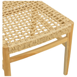 Καρέκλα Tuga Pakoworld Σκελετός Teak Ξύλο-pe Σχοινί σε Φυσική Απόχρωση 50x58x86εκ