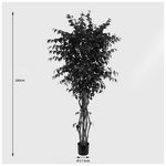 Διακοσμητικό Φυτό σε Γλάστρα Banyan Inart Πράσινο Φ95x180εκ