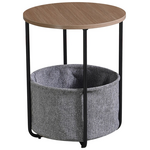 Βοηθητικό Τραπέζι Fredami Pakoworld Sonoma Φ40x50εκ