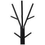 Καλόγερος Denner Pakoworld Μέταλλο σε Μαύρη Απόχρωση 48.5x48.5x180εκ