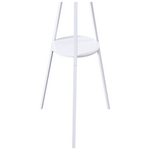 Καλόγερος Denner Pakoworld Μέταλλο σε Λευκή Απόχρωση 48.5x48.5x180εκ