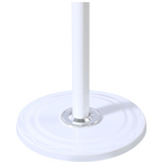 Καλόγερος Keleste Pakoworld Μέταλλο σε Λευκή Απόχρωση Φ37x175εκ