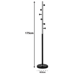 Καλόγερος Sinem Pakoworld Μέταλλο σε Λευκή-Φυσική Απόχρωση Φ30x175εκ