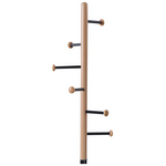 Καλόγερος Serea Pakoworld Μέταλλο σε Μαύρη-Φυσική Απόχρωση Φ30x175εκ