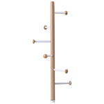 Καλόγερος Serea Pakoworld Μέταλλο σε Λευκή-Φυσική Απόχρωση Φ30x175εκ