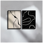 Πίνακας Bennez i Pakoworld Δίπτυχος με Ψηφιακή Εκτύπωση και Πλαίσιο 33x1.5x48εκ