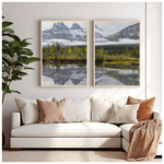 Πίνακας Leron Pakoworld Δίπτυχος με Ψηφιακή Εκτύπωση και Πλαίσιο 33x1.5x48εκ