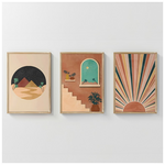 Πίνακας Venven  Pakoworld Τρίπτυχος με Ψηφιακή Εκτύπωση και Πλαίσιο 33x1.5x48εκ