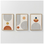 Πίνακας Lenda  Pakoworld Τρίπτυχος με Ψηφιακή Εκτύπωση και Πλαίσιο 33x1.5x48εκ