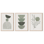 Πίνακας Zerifa  Pakoworld Τρίπτυχος με Ψηφιακή Εκτύπωση και Πλαίσιο 33x1.5x48εκ