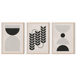 Πίνακας Vanta  Pakoworld Τρίπτυχος με Ψηφιακή Εκτύπωση και Πλαίσιο 33x1.5x48εκ