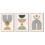 Πίνακας Ominel Pakoworld Τρίπτυχος με Ψηφιακή Εκτύπωση και Πλαίσιο 33x1.5x48εκ