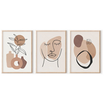 Πίνακας Grende  Pakoworld Τρίπτυχος με Ψηφιακή Εκτύπωση και Πλαίσιο 33x1.5x48εκ