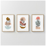 Πίνακας Thera Pakoworld Τρίπτυχος με Ψηφιακή Εκτύπωση και Πλαίσιο 33x1.5x48εκ