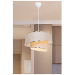 Φωτιστικό Οροφής Μονόφωτο pwl-1127 Pakoworld ε27 Μπεζ-Χρυσό-Λευκό Φ32.5x65εκ