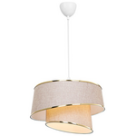 Φωτιστικό Οροφής Μονόφωτο pwl-1127 Pakoworld ε27 Μπεζ-Χρυσό-Λευκό Φ32.5x65εκ