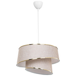 Φωτιστικό Οροφής Μονόφωτο pwl-1127 Pakoworld ε27 Μπεζ-Χρυσό-Λευκό Φ32.5x65εκ