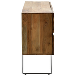 Μπουφές Imena Pakoworld Μασίφ Ξύλο Acacia σε Φυσική Απόχρωση με Μαύρα Μεταλλικά Πόδια 148x43.5x86εκ