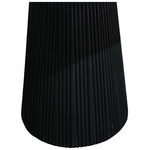 Τραπέζι Canicule Pakoworld Μασίφ Ξύλο Ακακίας σε Μαύρη Απόχρωση Φ120x75εκ