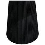 Τραπέζι Σαλονιού Canicule i Pakoworld Μασίφ Ξύλο Ακακίας σε Μαύρη Απόχρωση Φ80x40εκ