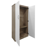 Ντουλάπα Δίφυλλη Lego Pakoworld σε Sonoma-Λευκή Απόχρωση 80x42x180εκ