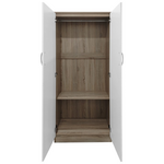 Ντουλάπα Δίφυλλη Lego Pakoworld σε Sonoma-Λευκή Απόχρωση 80x42x180εκ