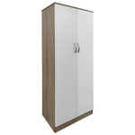 Ντουλάπα Δίφυλλη Lego Pakoworld σε Sonoma-Λευκή Απόχρωση 80x42x180εκ