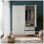 Ντουλάπα Τετράφυλλη Lego Pakoworld Λευκή 160x42x180εκ