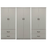 Ντουλάπα Εξάφυλλη Lego Pakoworld Λευκή 240x42x180εκ