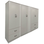 Ντουλάπα Εξάφυλλη Lego Pakoworld Λευκή 240x42x180εκ