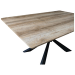 Τραπέζι Aragne Pakoworld Sonoma mdf με Μαύρα Μεταλλικά Πόδια 160x90x75εκ