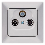 Πριζα tv Radio Satellite Τερματικη Νικελ mat