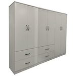 Ντουλάπα Εξάφυλλη Lego Pakoworld Λευκή 200,5x42x180εκ