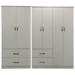 Ντουλάπα Εξάφυλλη Lego Pakoworld Λευκή 200,5x42x180εκ