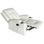 Πολυθρόνα Relax Gessel Pakoworld pu σε Κρεμ Απόχρωση 80x90x98εκ