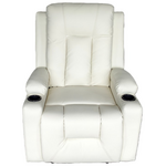 Πολυθρόνα Relax Gessel Pakoworld pu σε Κρεμ Απόχρωση 80x90x98εκ