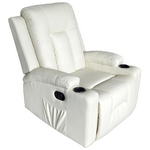 Πολυθρόνα Relax Gessel Pakoworld pu σε Κρεμ Απόχρωση 80x90x98εκ