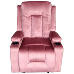 Πολυθρόνα Relax Gessel Pakoworld Βελούδο Σάπιο Μήλο 80x90x98εκ