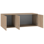 Πατάρι Ντουλάπας Royal Pakoworld Τρίφυλλο Sonoma 150x58x53εκ