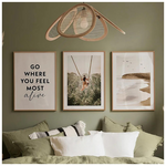 Πίνακας Oralis Pakoworld Τρίπτυχος με Ψηφιακή Εκτύπωση και Πλαίσιο 33x1.5x48εκ