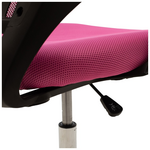 Καρέκλα Γραφείου Berto ii Pakoworld με Ανάκλιση Ύφασμα Mesh σε ροζ Απόχρωση 60x48x85-95εκ