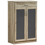 Παπουτσοθήκη-Ντουλάπι Sante Pakoworld 20 Ζεύγων σε Sonoma-Ανθρακί Απόχρωση 80x37x123εκ