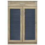 Παπουτσοθήκη-Ντουλάπι Sante Pakoworld 20 Ζεύγων σε Sonoma-Ανθρακί Απόχρωση 80x37x123εκ