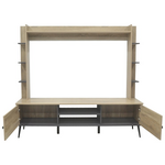 Σύνθετο Σαλονιού Zezan Pakoworld σε Sonoma-Ανθρακί Απόχρωση 182.5x40x162εκ