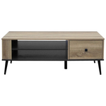 Τραπέζι Σαλονιού Zezan Pakoworld σε Sonoma-Ανθρακί Απόχρωση 120x51x44.5εκ