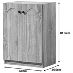 Παπουτσοθήκη-Ντουλάπι Ambera Pakoworld σε Sonoma Απόχρωση 60x36.5x81.5εκ