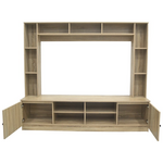 Σύνθετο Σαλονιού Ambera Pakoworld σε Sonoma Απόχρωση 200x40x171.5εκ